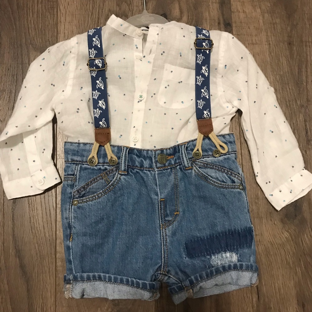 Baby Boy Linen Shirt & Shorts set